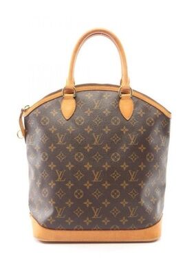 Louis Vuitton Monogram Canvas Satchel with Tan Vachetta Trim